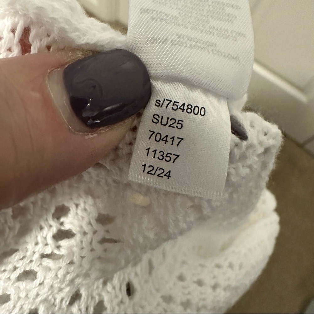 Ann Taylor LOFT Wide Sleeve Loose Knit Sweater in White Size XL NWT - Picture 7 of 10